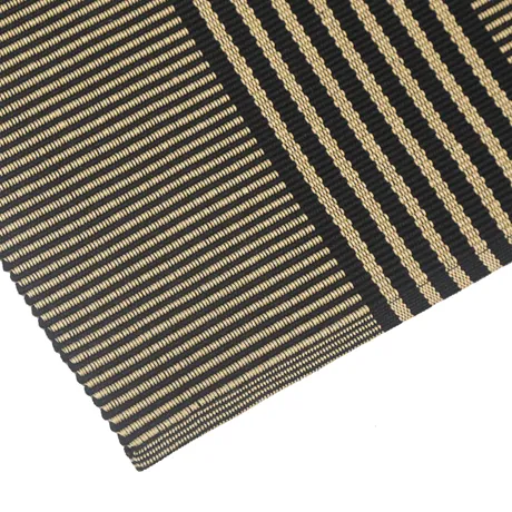 Recyceltes Tischset Isa 2er-Pack, Schwarz/Sand