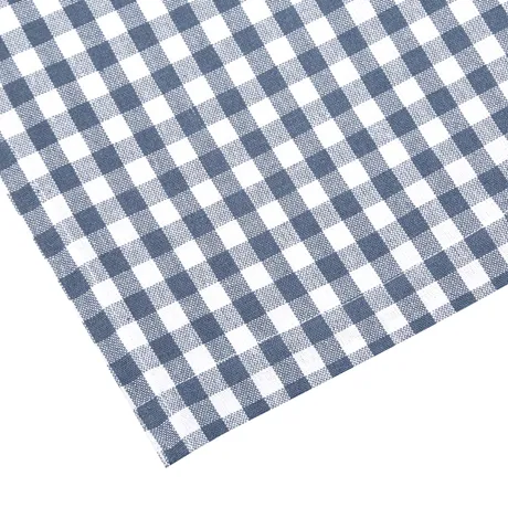 Recycelte Schürze Bella, Graublau/Weiß