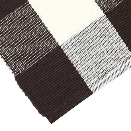 Recycelter Tischläufer Freya, Braun/Beige