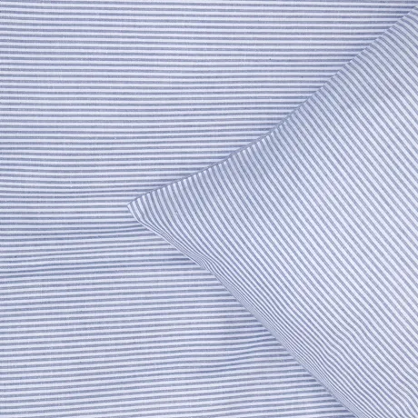 Kissenbezug Runmarö, biologisch gefärbt, Indigo Blau/Weiß