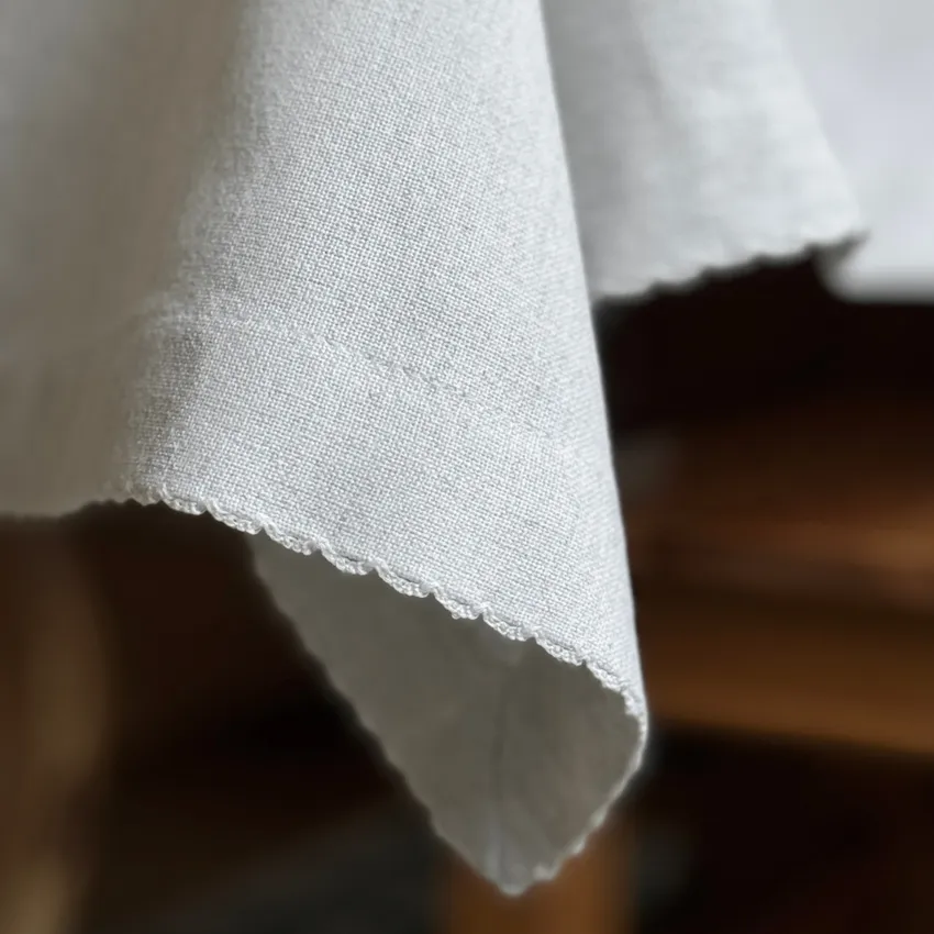 Recycelte Tischdecke Felicia, Beige