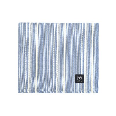 Recycelte Tischdecke Ebba, Blau/Beige