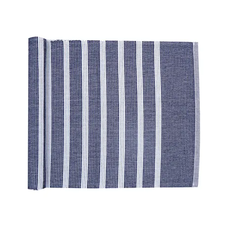 Recycelter Tischläufer Sigrid, Navy Blau