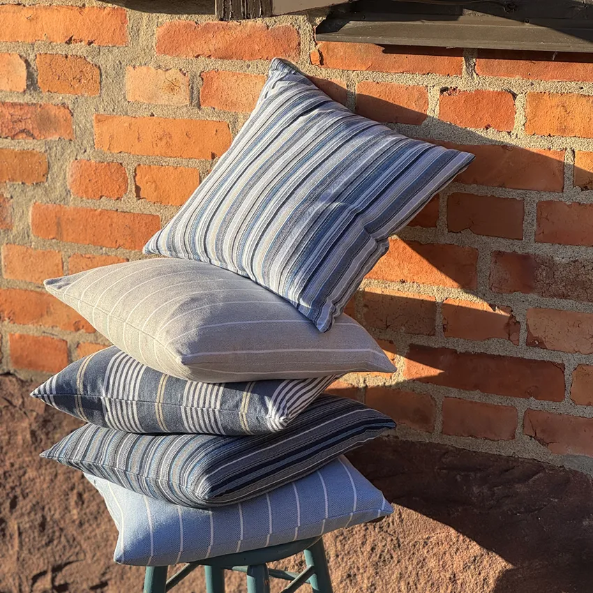 Recyceltes Recyceltes Kissenbezug Goa, Blau