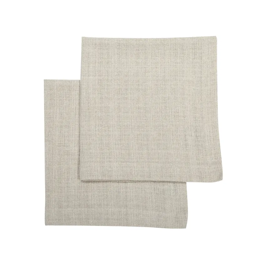 Recycelte Serviette Meja 2er-Pack, Natur
