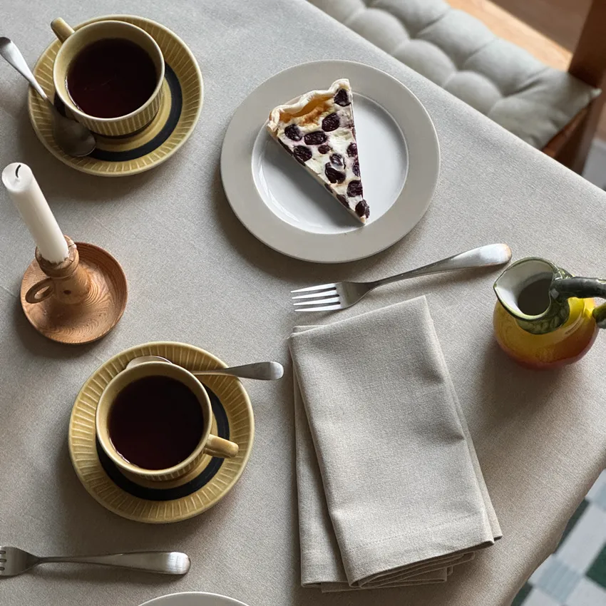 Recycelte Tischdecke Elin, Natur