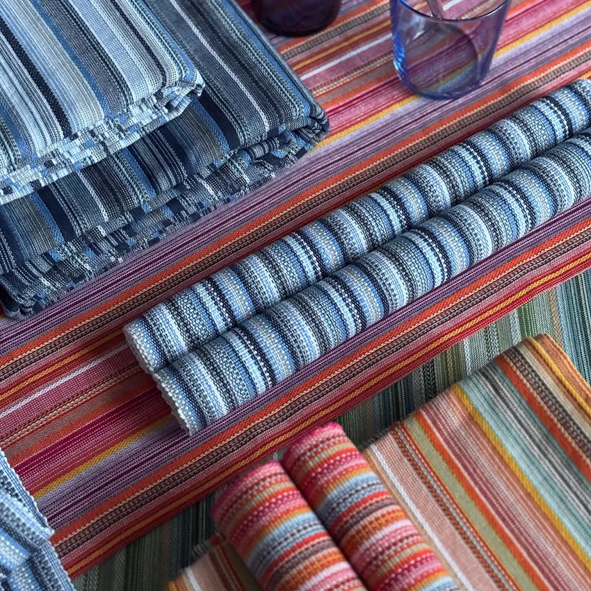 Recycelte Tischdecke Goa, Rosa