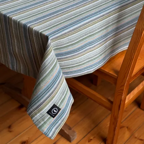 Recycelte Tischdecke Goa, Grün