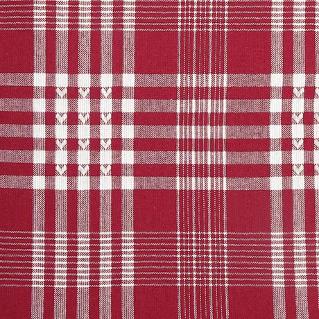 Recycelter Stoff Mimmi, Dunkelrot/Beige