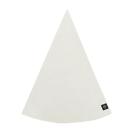 Recycelte Abwaschbare Tischdecke Hedvig - rund, Natur/Weiß