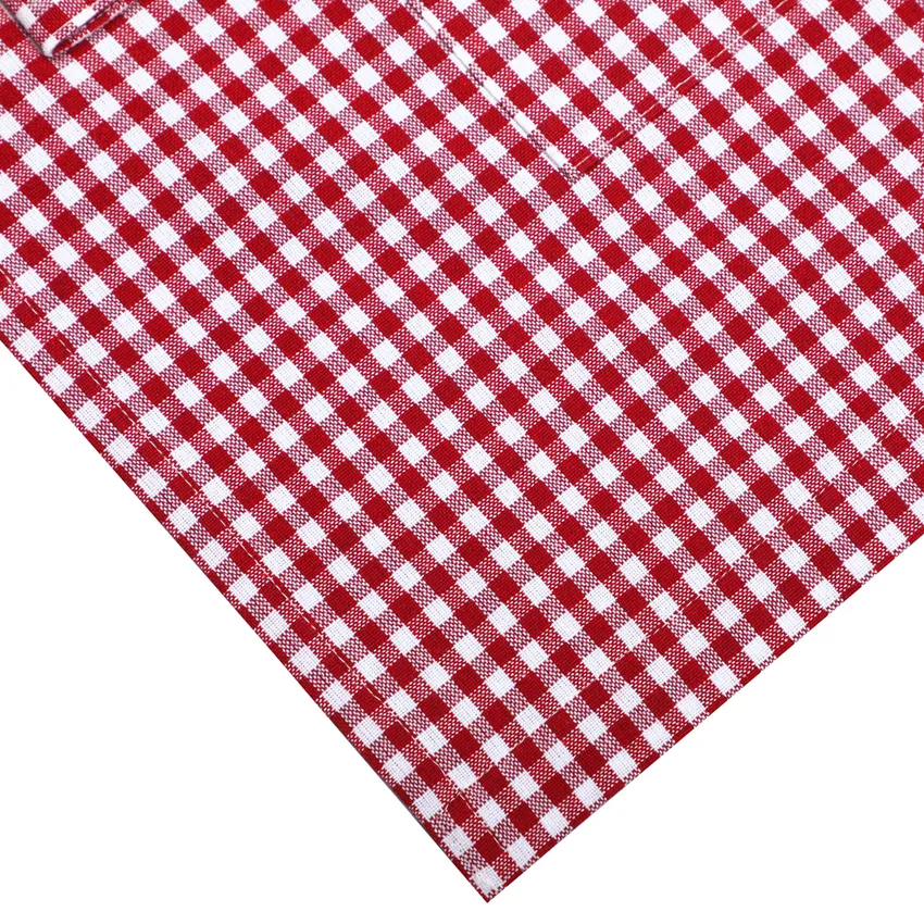 Recycelte Schürze Madicken, Rot/Weiß