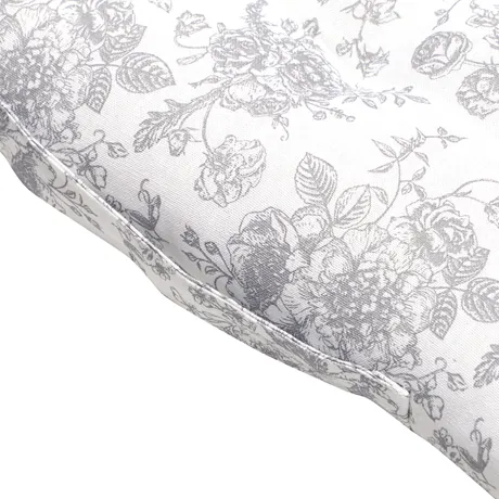 Recyceltes Stuhlkissen Juni, Weiß/Hellgrau