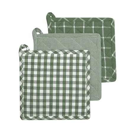 Recycelter Topflappen Recycling, 3. Wahl, Grün/Weiß