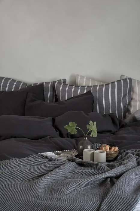 Recycelte Decke Valter, Dunkelgrau/Grau