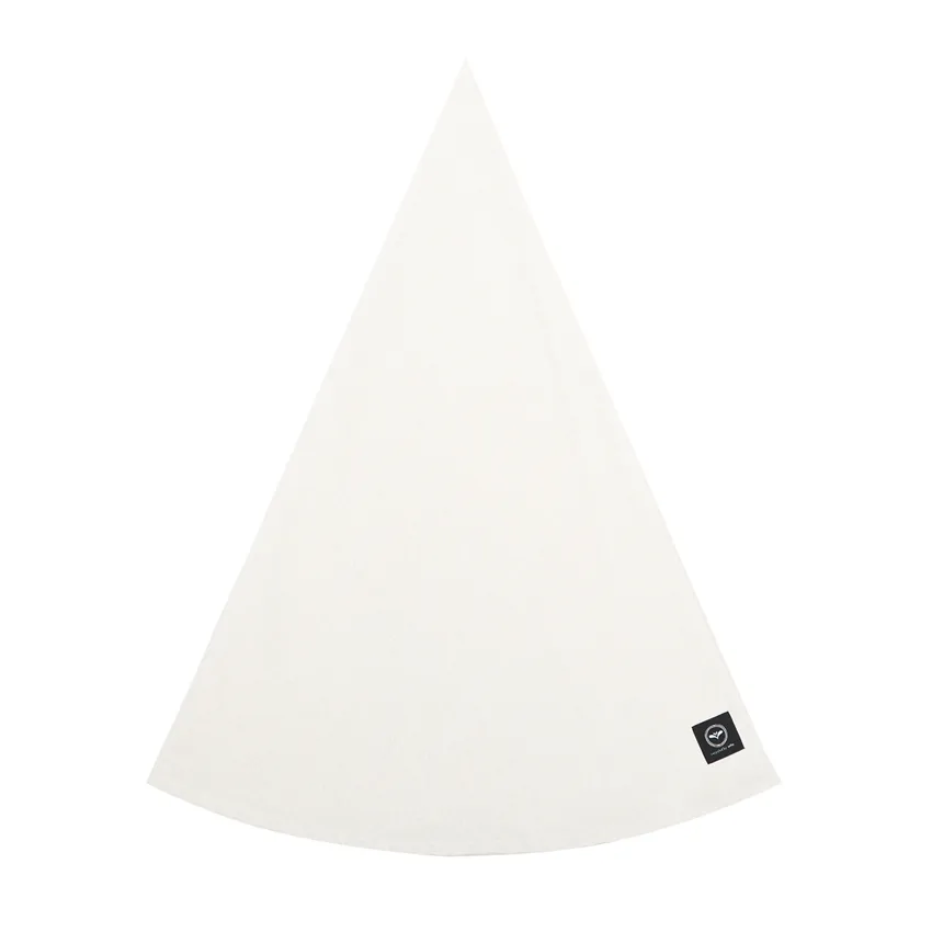 Recycelte abwischbare runde Tischdecke Hedvig, Beige