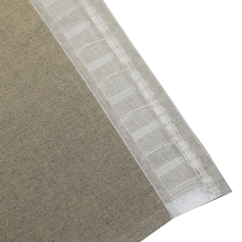 Recyceltes Raffrollo Elin, Sand/Schwarz