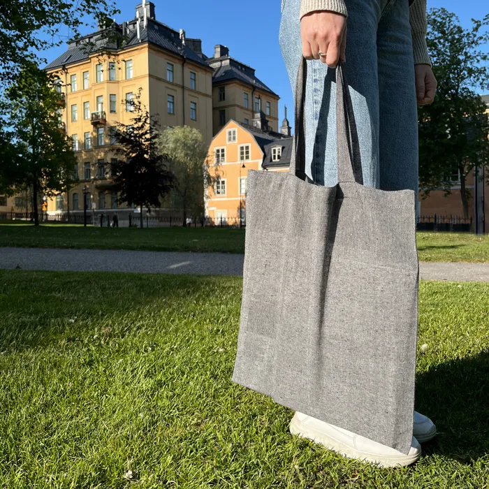 Recycelte Tasche Bära, Dunkelgrau/Grau