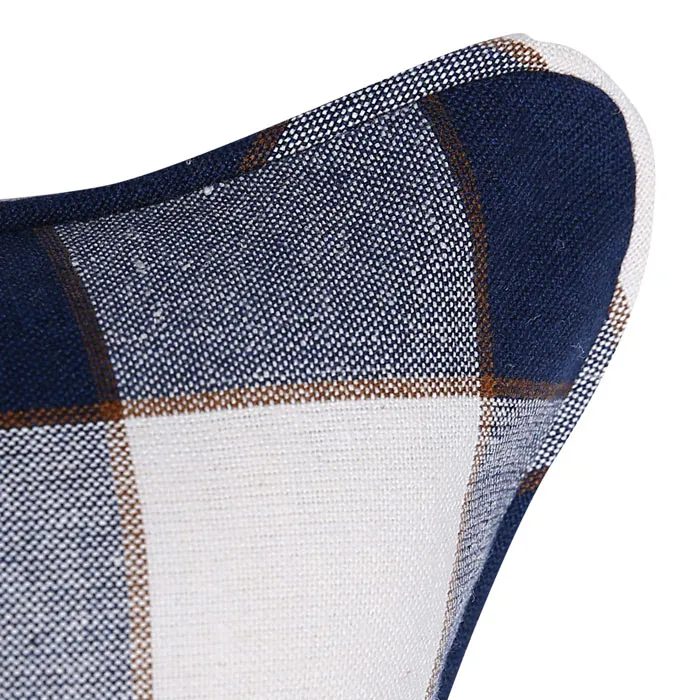 Recycelt Kissenbezüge Ted, Navy Blau/Beige