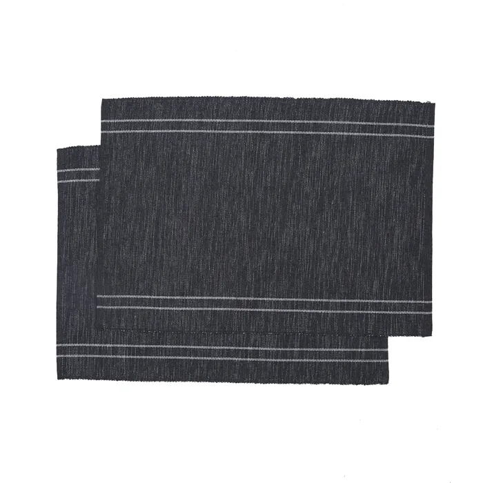 Recyceltes Platzset 2er-Pack Rune, Grau