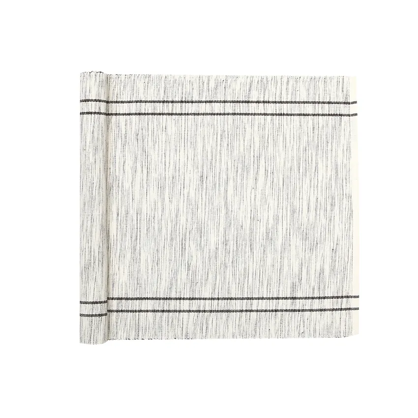 Recycelt Tischläufer Rune, Beige/Braun