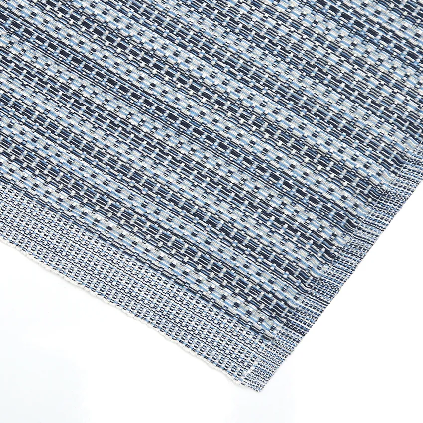 Recycelt Tischläufer Gerda, Blau Multi