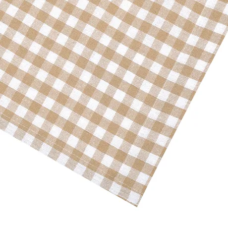 Recycelte Schürze Bella, Sand/Weiß