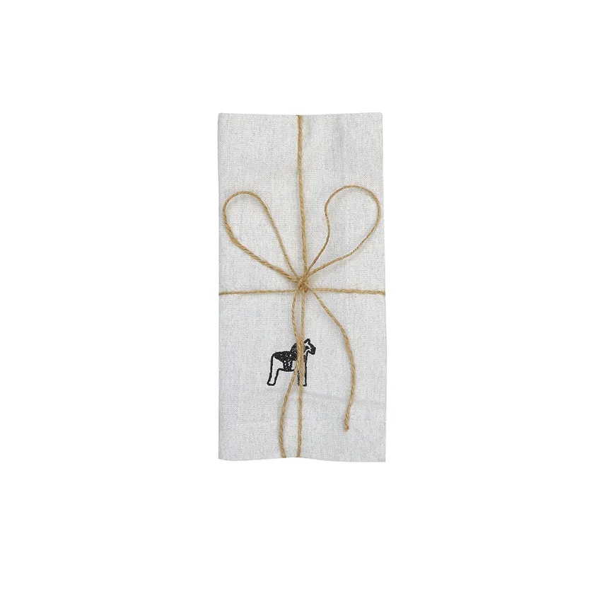 Recycelte Serviette 2er-Pack Sjurberg, Ecru/Beige