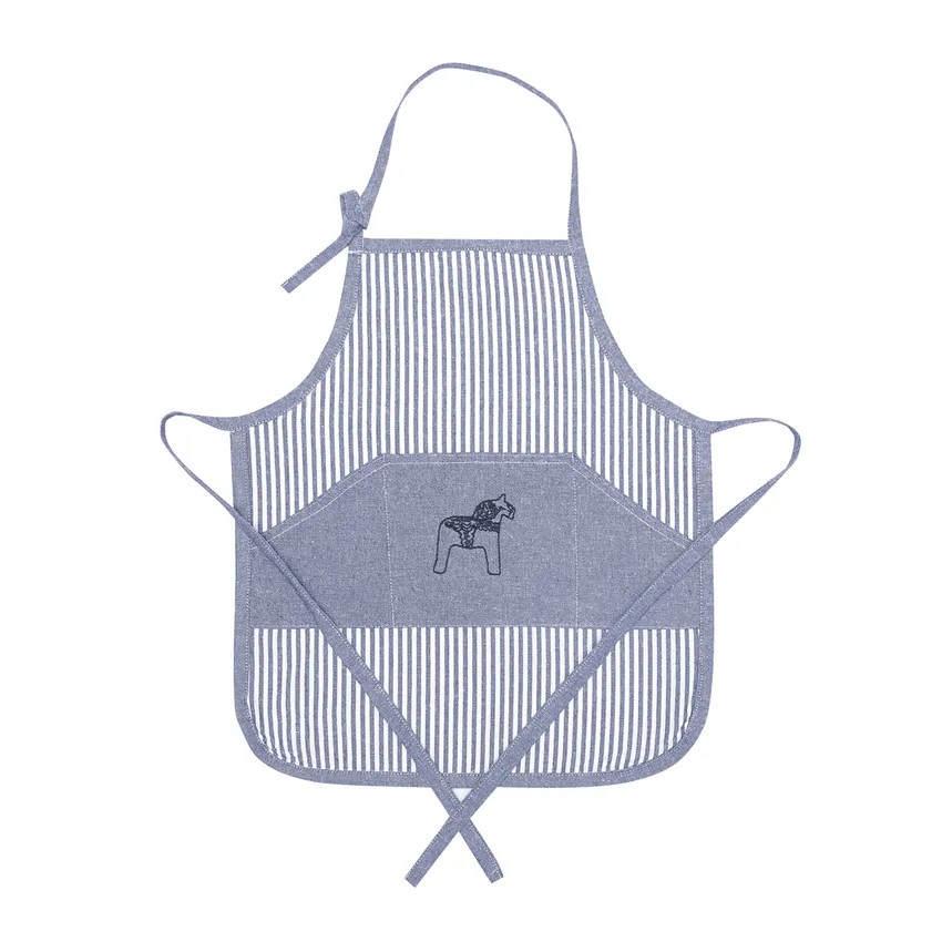 Recycelte Kinderschürze Sjurberg, Blau/Weiß