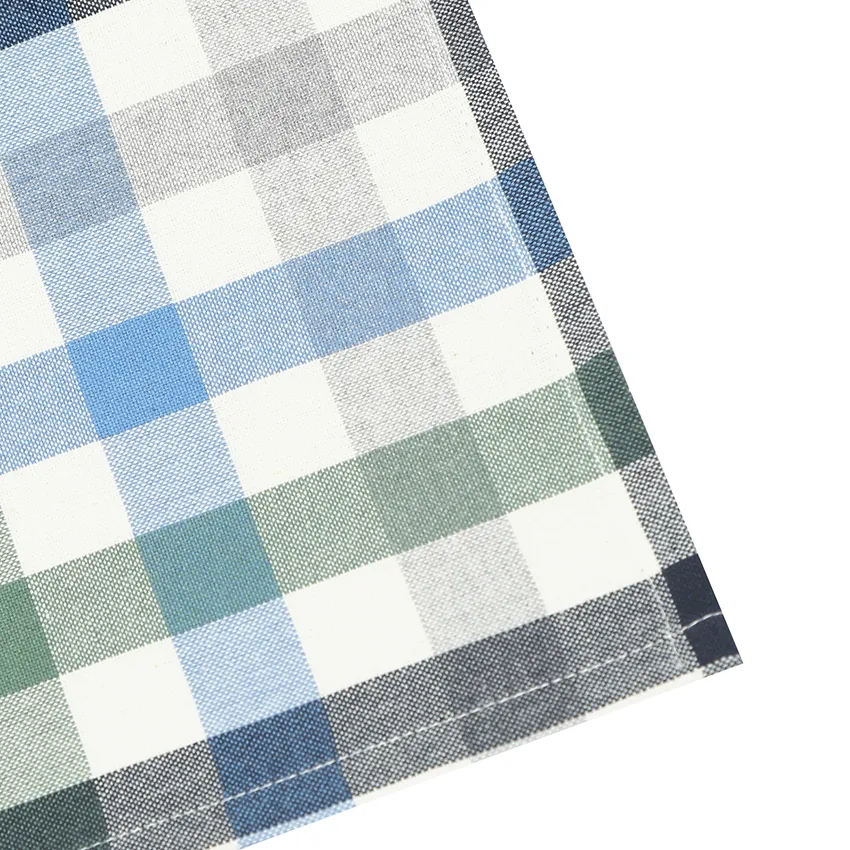 Recyceltes Küchentuch 2er-Pack Ruth, Hellblau/Grau/Beige