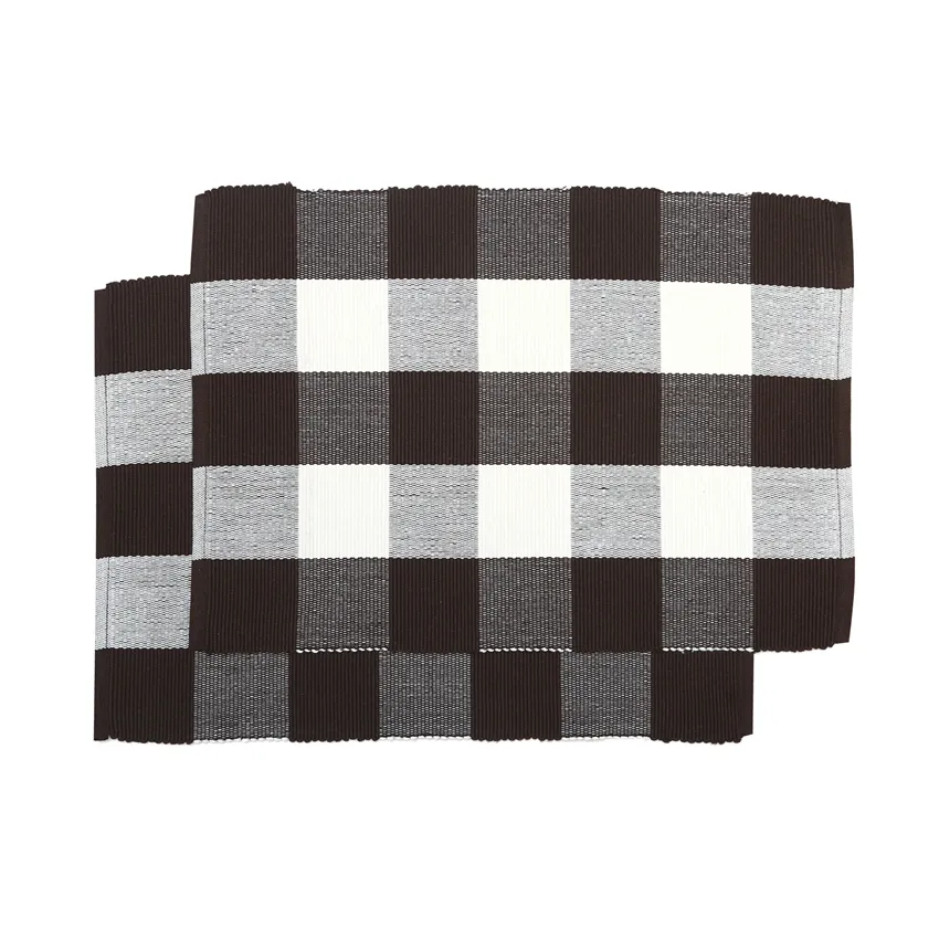 Recyceltes Platzset 2er-Pack Freya, Braun/Beige