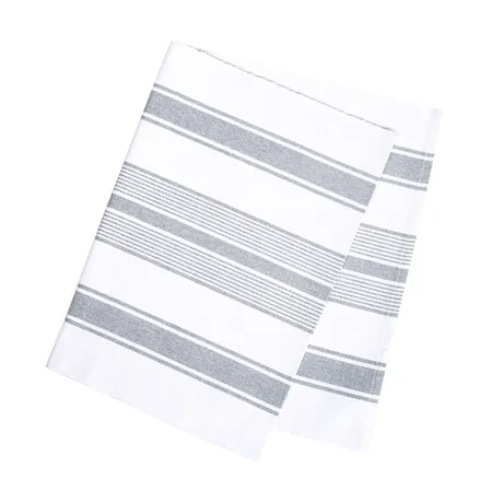 Recycelt Tischläufer Knut, Grau/Weiß