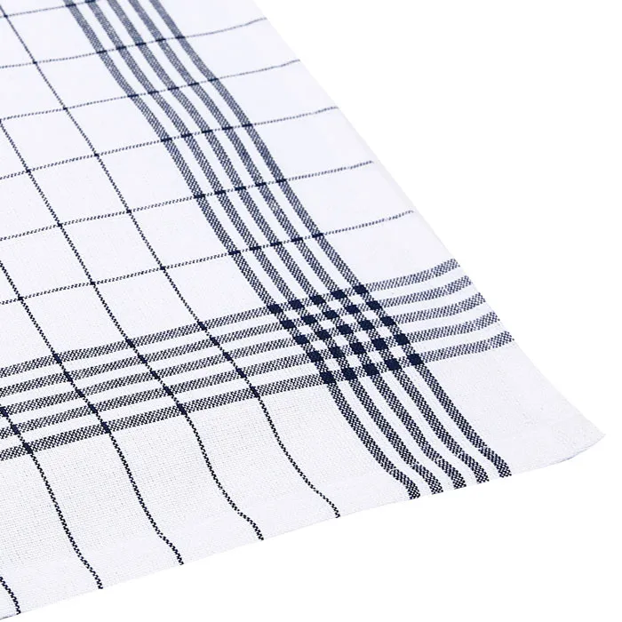 Recyceltes Küchentuch 2er-Pack Astrid, Navy Blau/Weiß