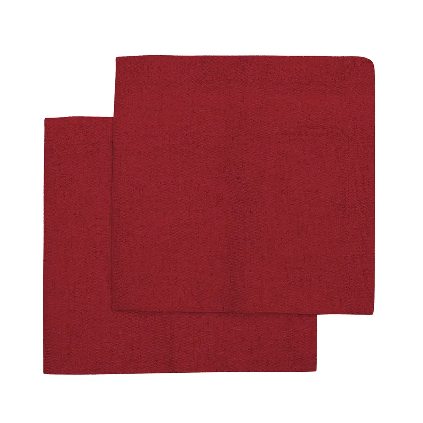 Serviette 2er-Pack Lukas, Rot