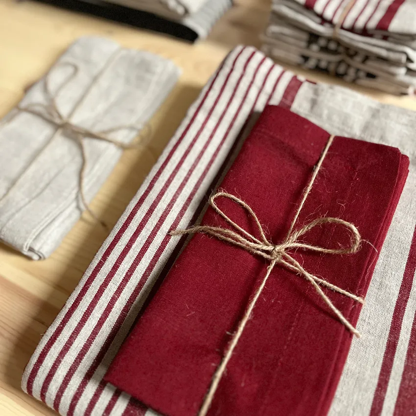 Serviette 2er-Pack Lukas, Rot