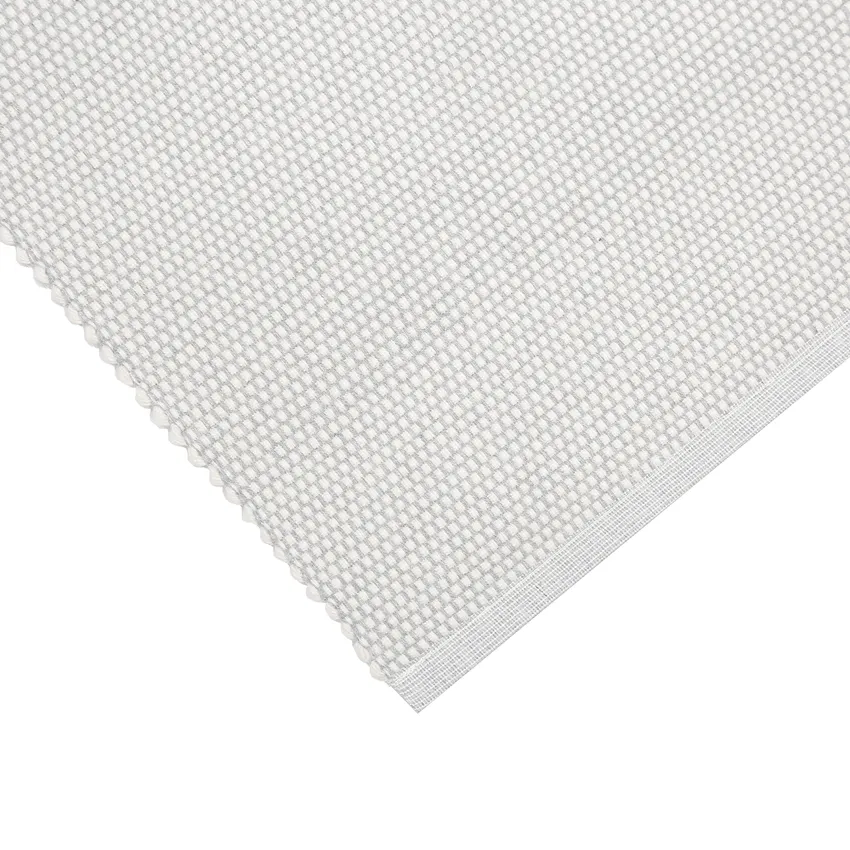 Recycelte Ripsmatte Kalle, Grau/Beige