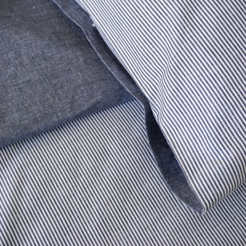 Bettwäschesets 2-teilig Runmarö, Navy Blau/Weiß