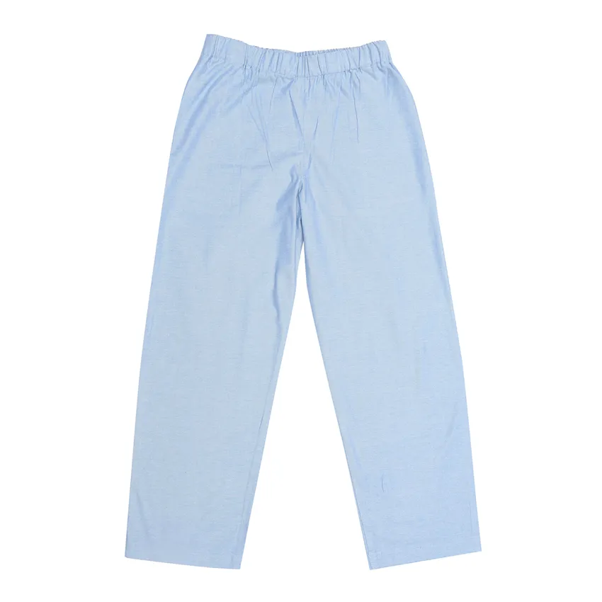 Recycelt PyjamasSet 2-teilig Elvira, Hellblau/Weiß