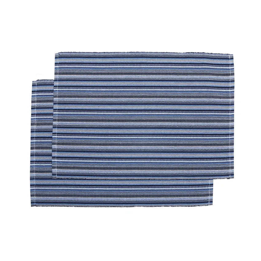 Recyceltes Platzset 2er-Pack Goa, Navy Blau