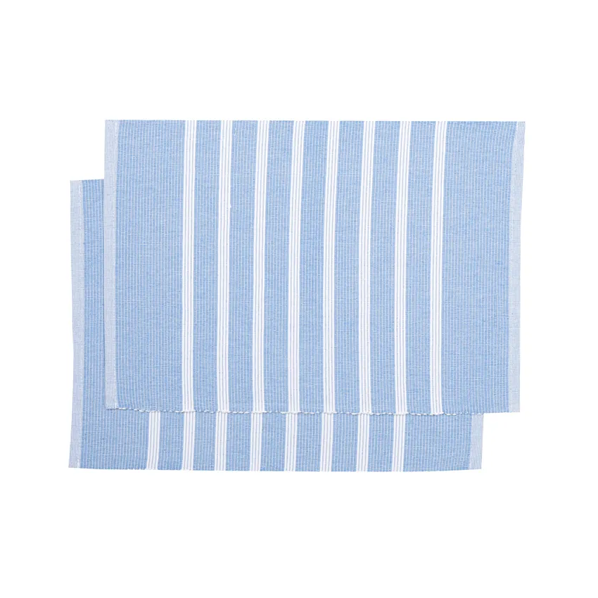 Recyceltes Platzset 2er-Pack Sigrid, Hellblau