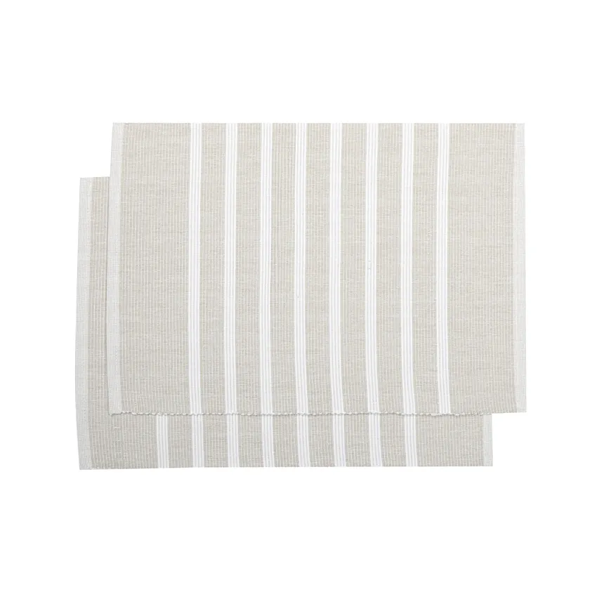 Recyceltes Platzset 2er-Pack Sigrid, Natur