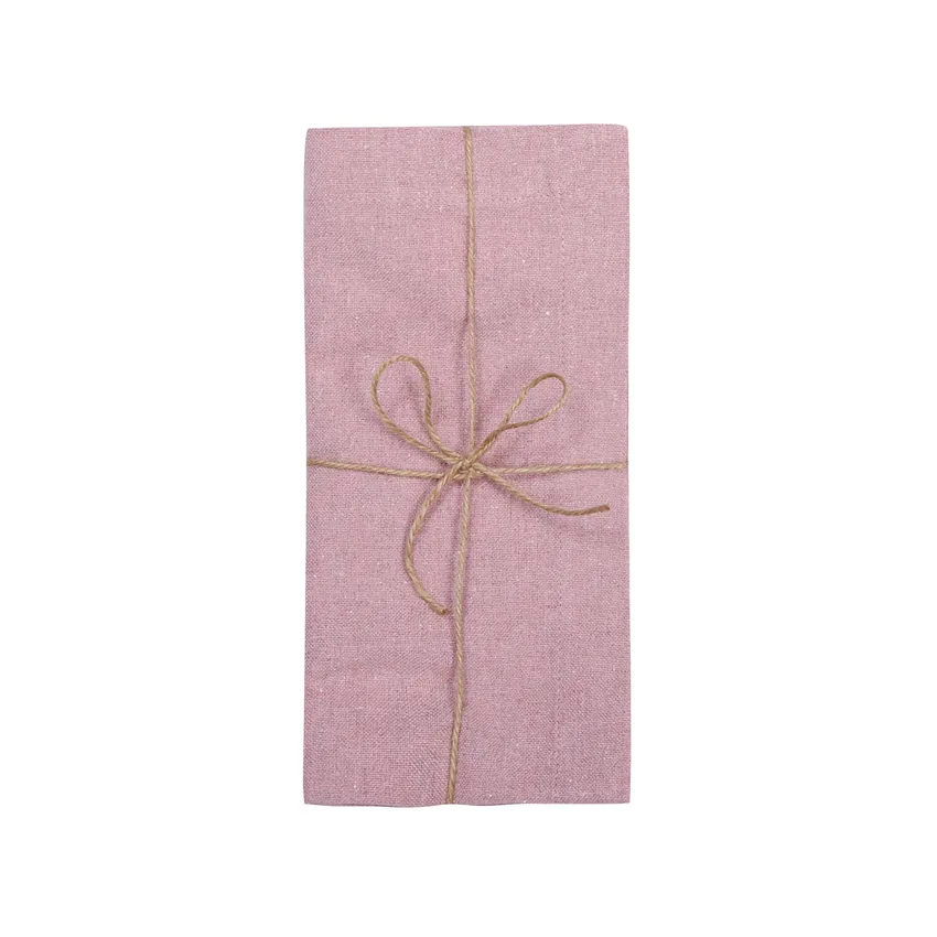 Recycelte Serviette 2er-Pack Elin, Hellrosa