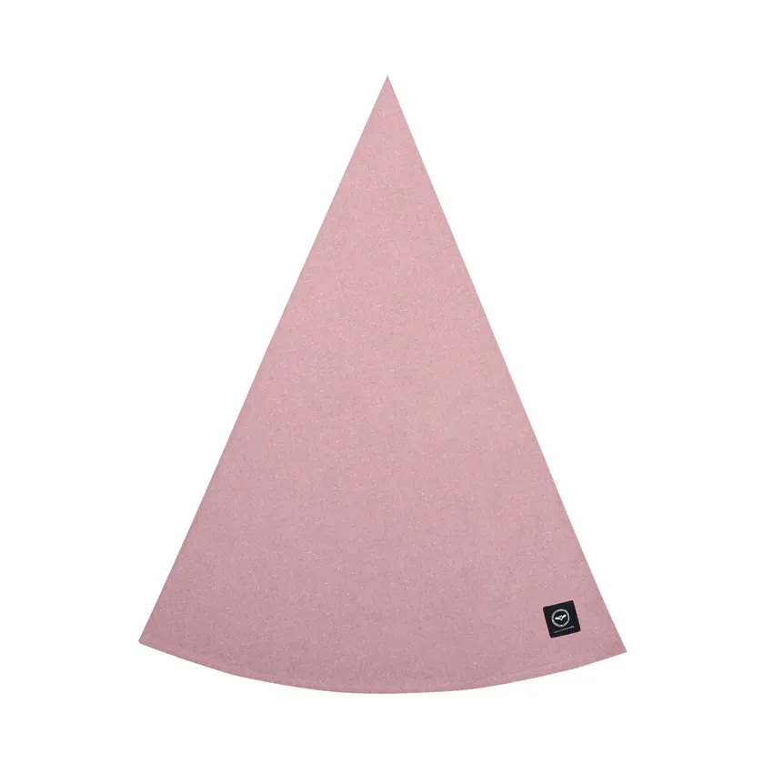 Recycelte runde Tischdecke Elin, Hellrosa