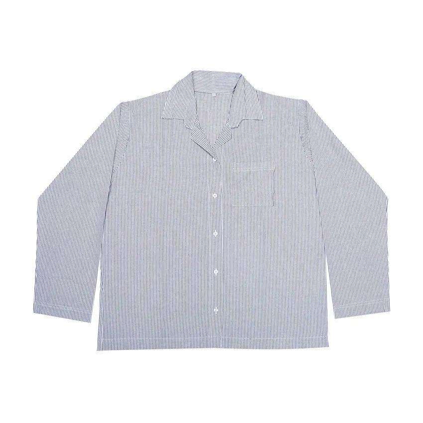 PyjamasSet 2-teilig Runmarö, Navy Blau/Weiß