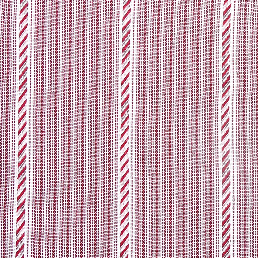 Recycelt Stoffe als Meterware Britta, Dunkelrot/Beige