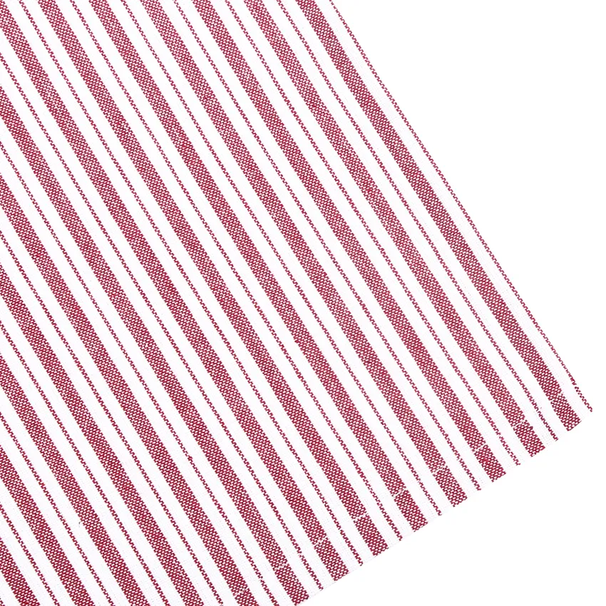 Recycelte abwischbare Tischdecke Alf, Dunkelrot/Weiß