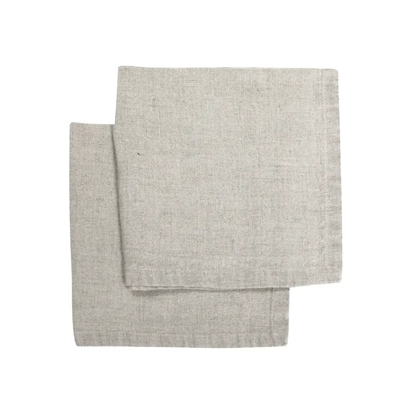 Serviette 2er-Pack Leo, Natur