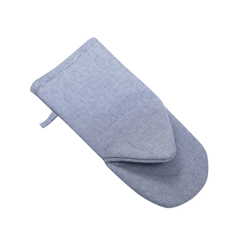 Recycelter Grillhandschuh Gösta, Graublau/Weiß