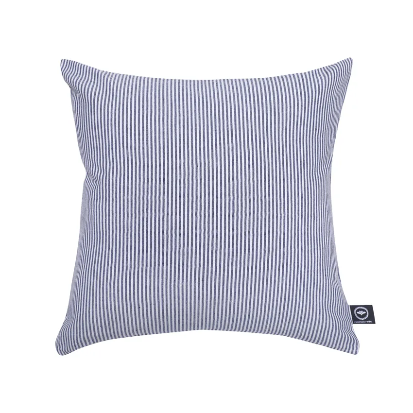 Recycelt Kissenbezüge Bosse, Navy Blau/Weiß