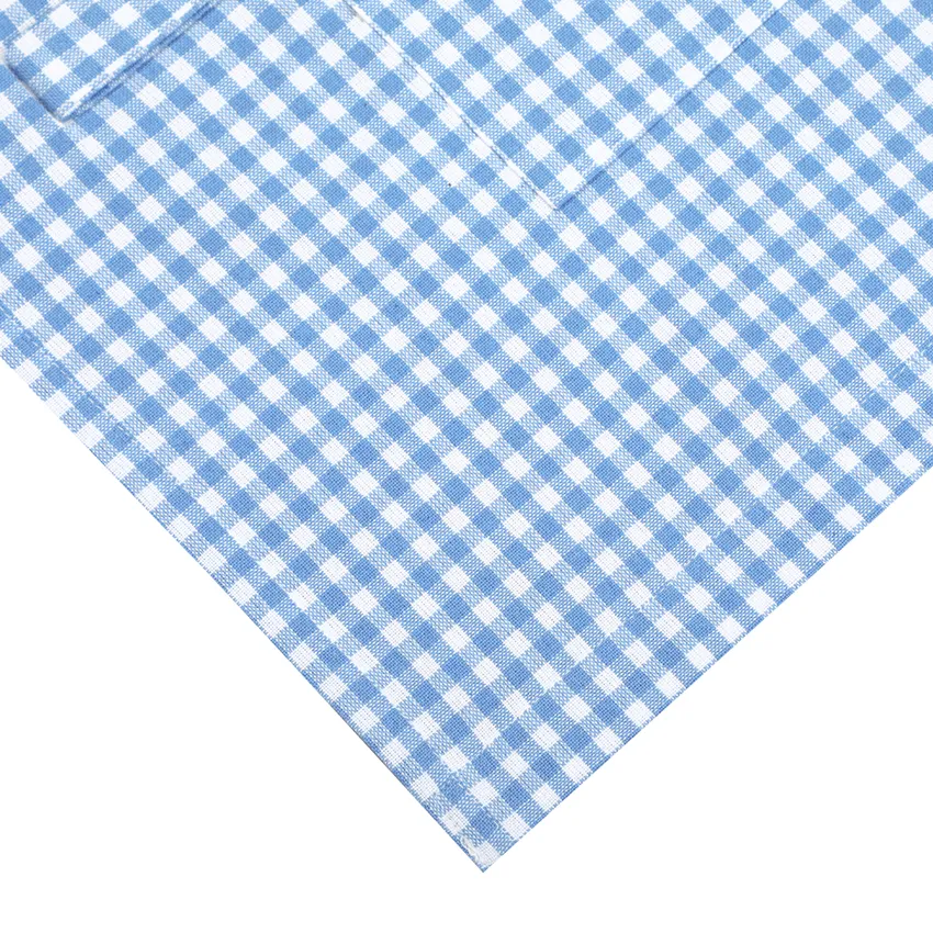 Recycelte Kinderschürze Madicken, Hellblau/Weiß