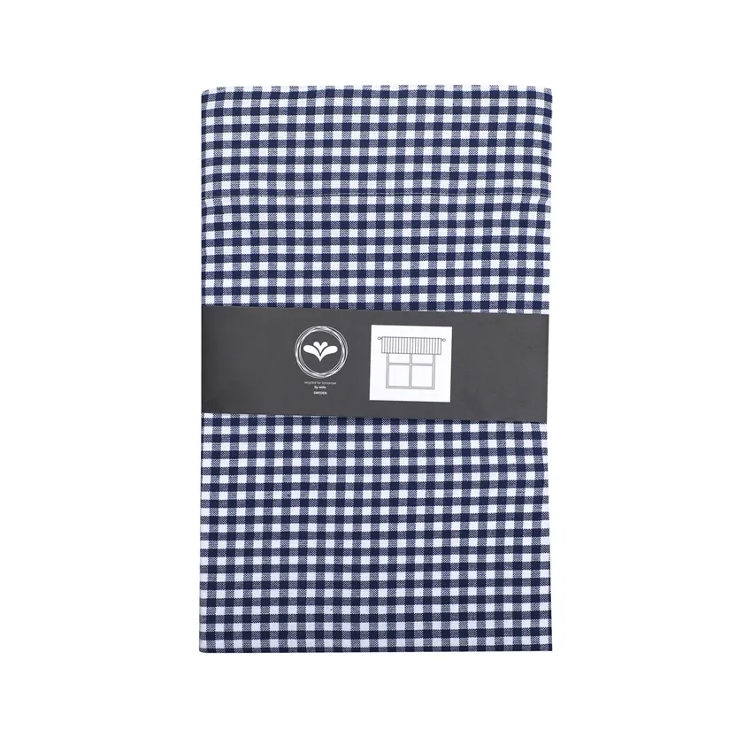 Recyceltes Raffrollo Madicken, Navy Blau/Weiß